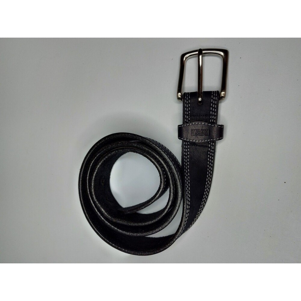 Duluth Trading Company Genuine Black Leather Belt 90012 Sz 40 Made in USA